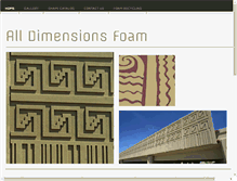 Tablet Screenshot of alldimensionsfoam.com